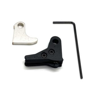 Alternative view of ⚡ New: For Sale Glock FRT Polymer V3 Trigger Shoe Kit with Safety and Curved Steel Trip for All Glocks – Black