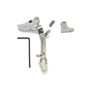 ⚡ New: For Sale GLOCK FRT V2 6061 ALUMINUM TRIGGER BAR KIT, SILVER CURVE, GEN 1 2 3 4, 9mm, .40, .357