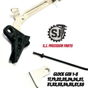 Alternative view of ⚡ New: For Sale GLOCK FRT POLYMER V3 BAR GEN 1 2 3 with Safety and Curved Steel Trip for 17 19 22 26 27